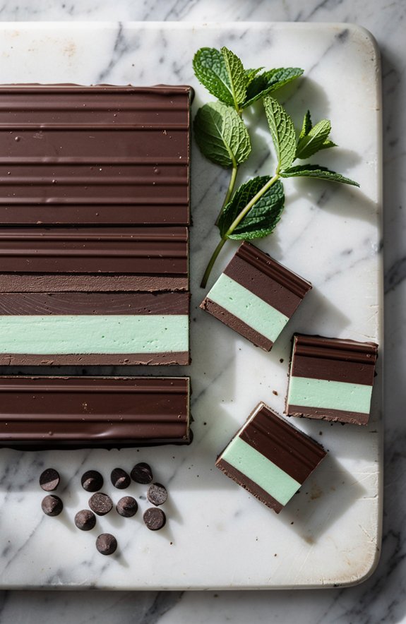 mint chocolate frozen yogurt