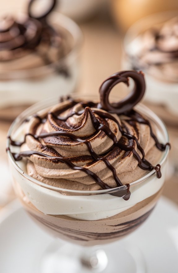 mocha marble loaf cake