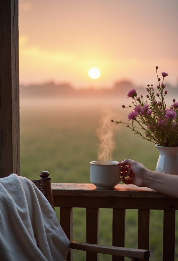 morning tea and serenity