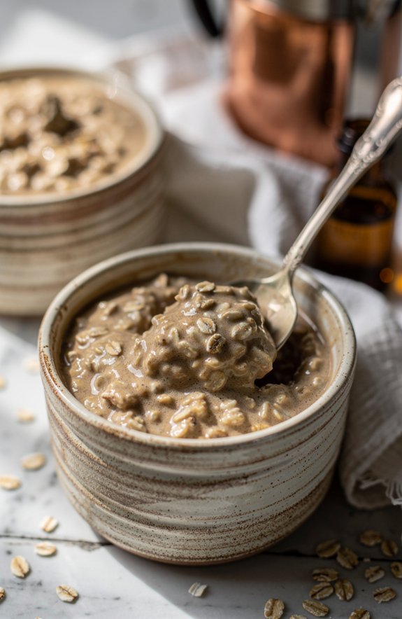 no bake vanilla latte muffins