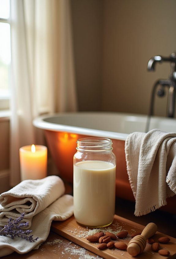 nourishing honey bath experience