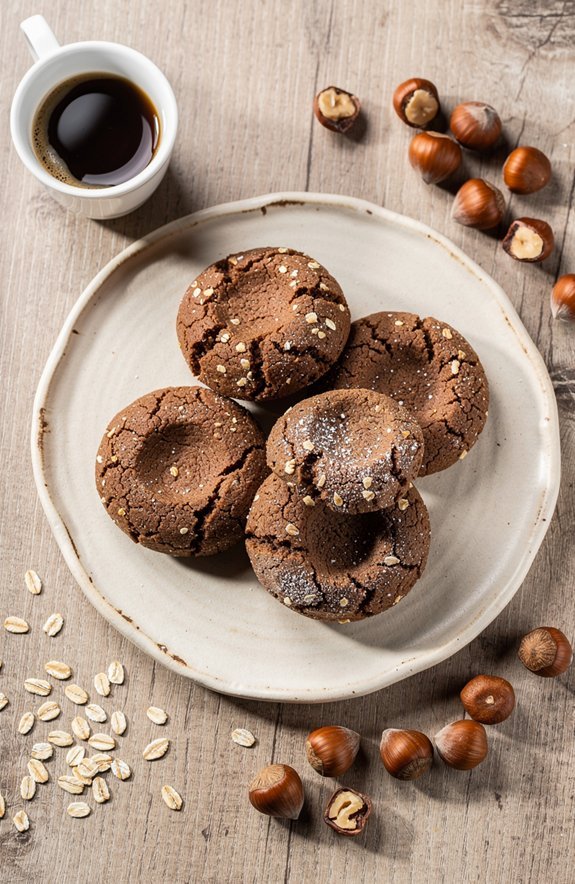 nutty sweet coffee cookies