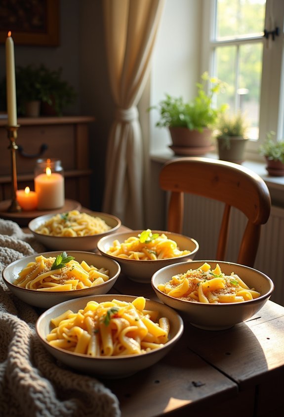 pasta shape influences flavor