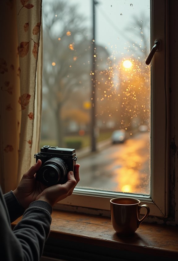 rainy neighborhood photography adventure