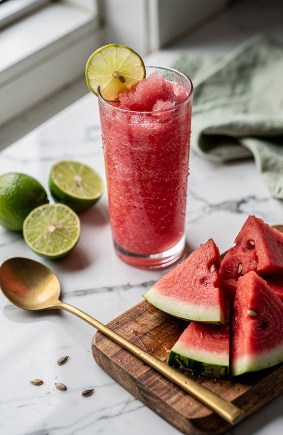 refreshing watermelon lime slush
