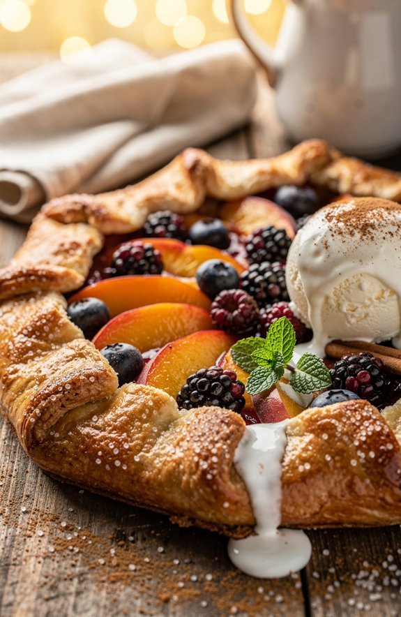 rustic summer fruit galette