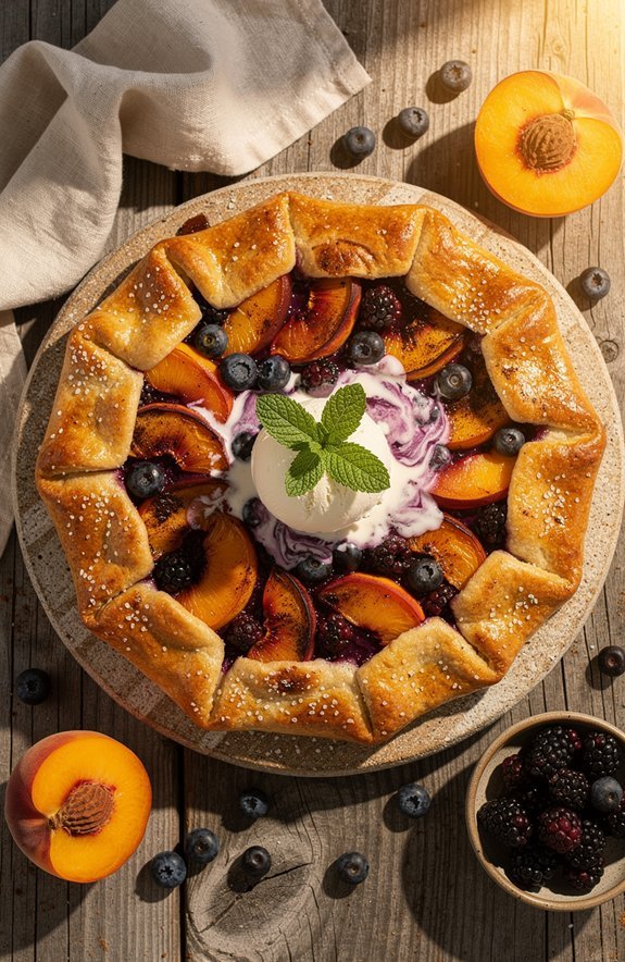 rustic summer fruit galette
