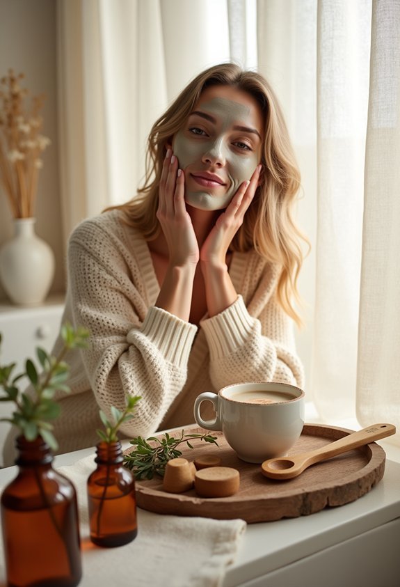 self care face mask ritual