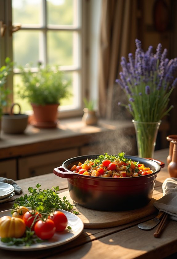 slow cooked seasonal meal preparation