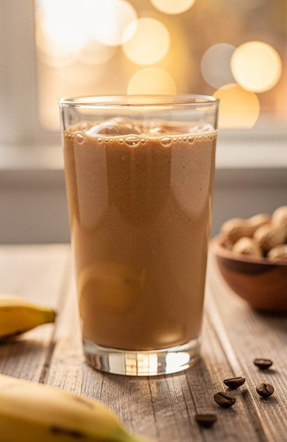 smooth coffee peanut butter oats