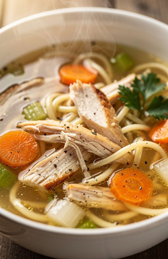 soul warming chicken noodle soup