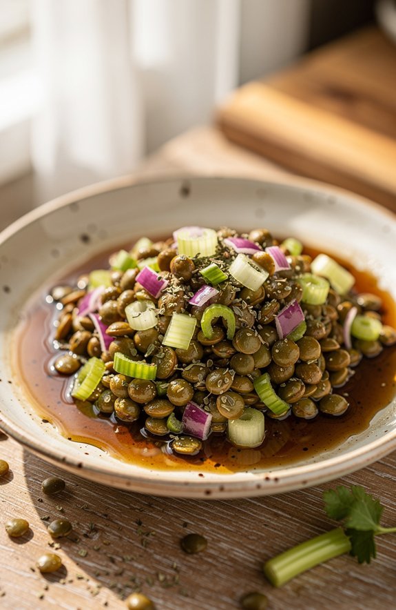 tender lentils vibrant salad
