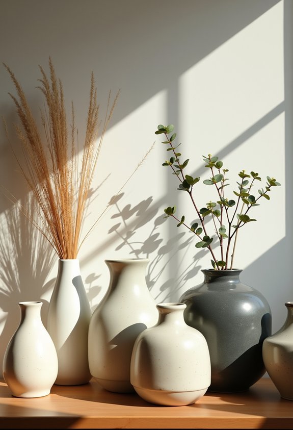 thrifted ceramic vase styling