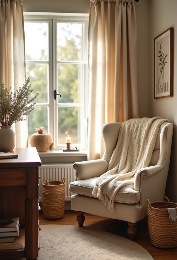 warm inviting home office