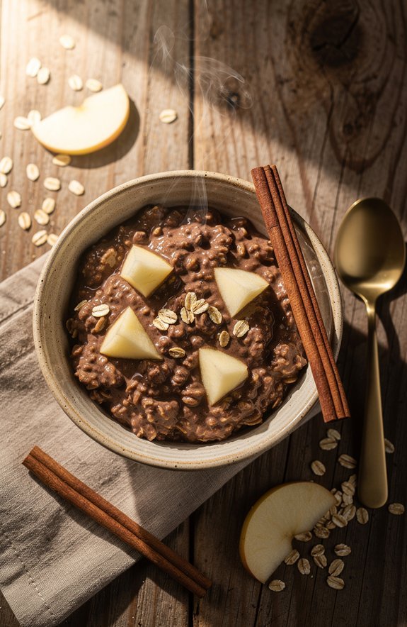 warm spiced mocha oats