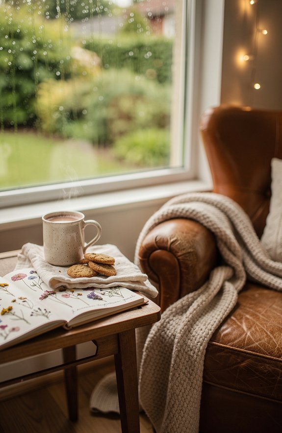 cozy indoor rainy day rituals